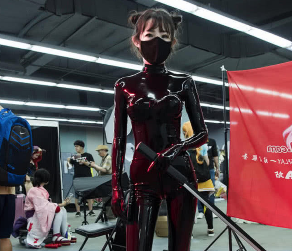 cosplay胶皮衣,cosplay蓝忘机 coser,cosplay,漫展,动漫,美女,二次元