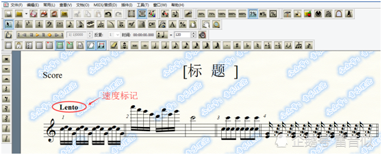finale 2011如何添加速度标记