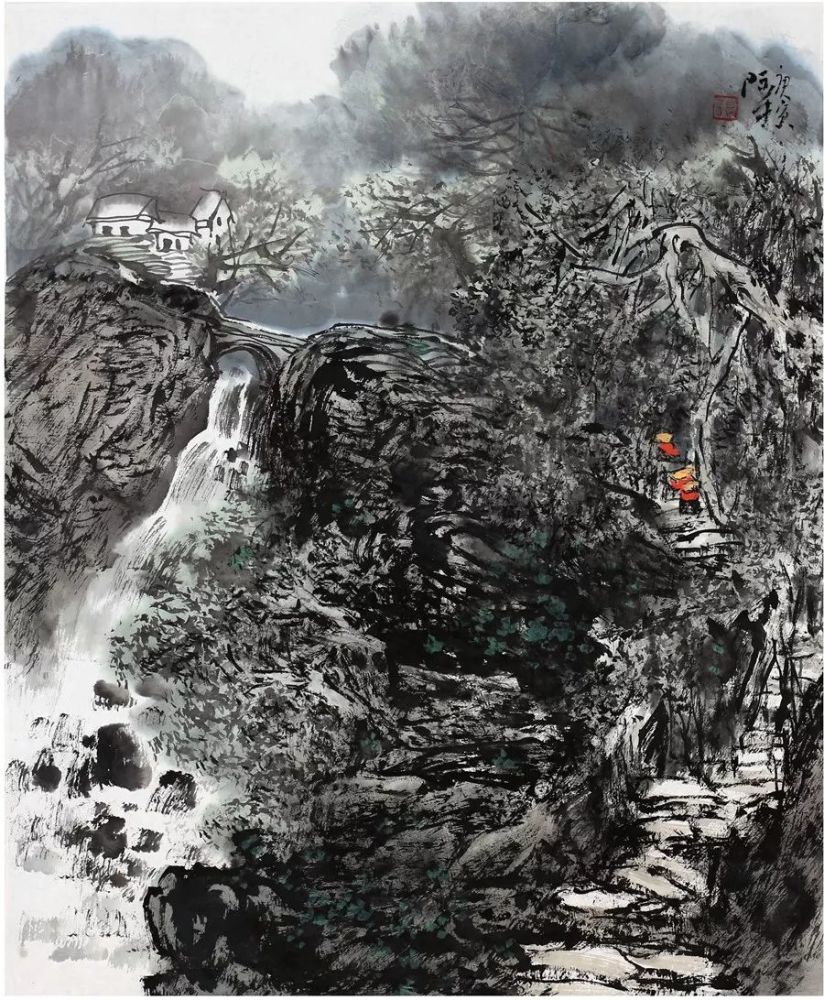 张际才,1940年生于江西赣南,当代著名山水画家,著有《怎样画写意山水