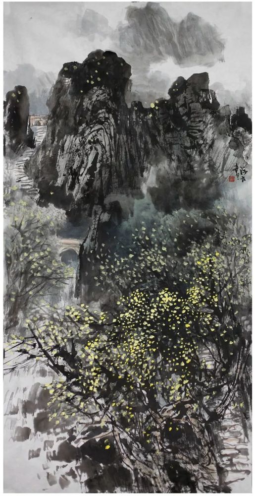 张际才,1940年生于江西赣南,当代著名山水画家,著有《怎样画写意山水