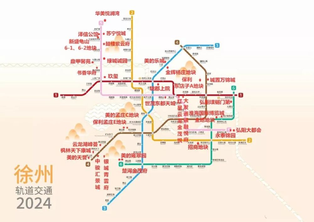 徐州新建4条地铁,这些楼盘跻身"地铁盘"!