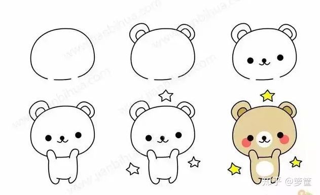 100多种超萌漫简笔小动物头像画法,值得收藏临摹!