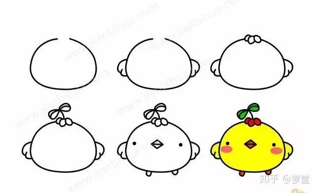 100多种超萌漫简笔小动物头像画法,值得收藏临摹!