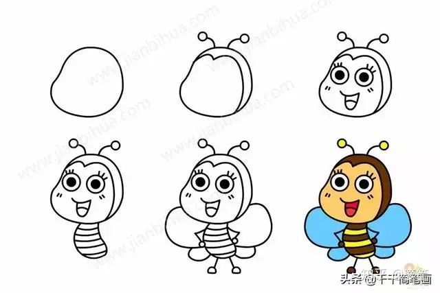 100多种超萌漫简笔小动物头像画法,值得收藏临摹!