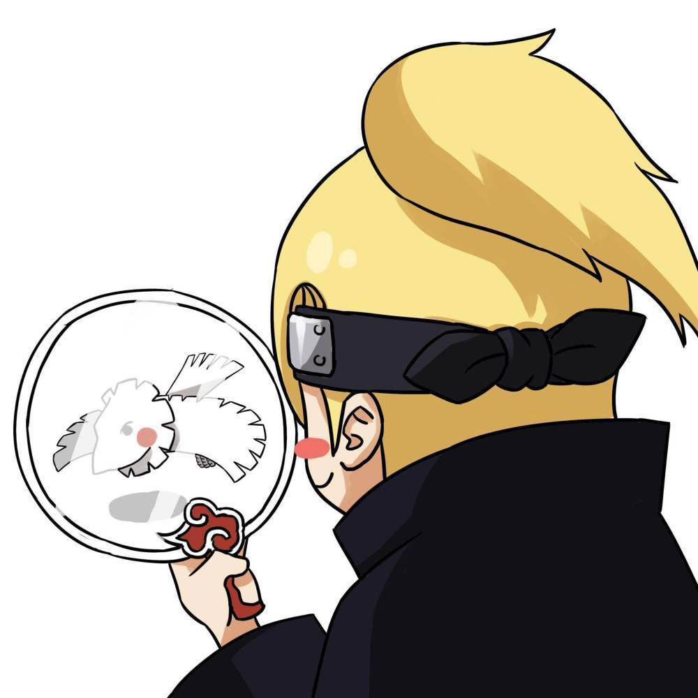 动漫头像:火影忍者佩恩带土头像,晓组织成员看着镜子中的自己