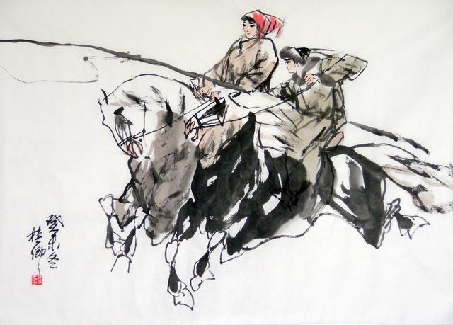 当代画马艺术研究院画家王桂卿作品欣赏