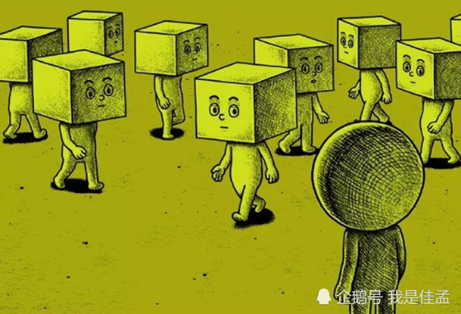 无声漫画:人云亦云的小男孩