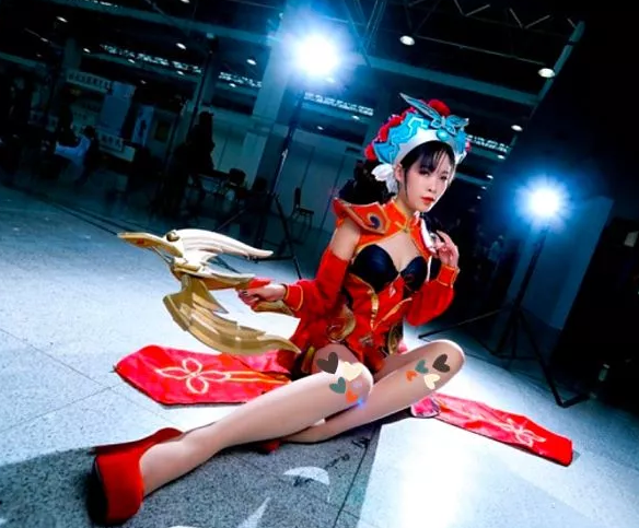 虞姬,王者荣耀,cosplay,小姐姐,漫画腿