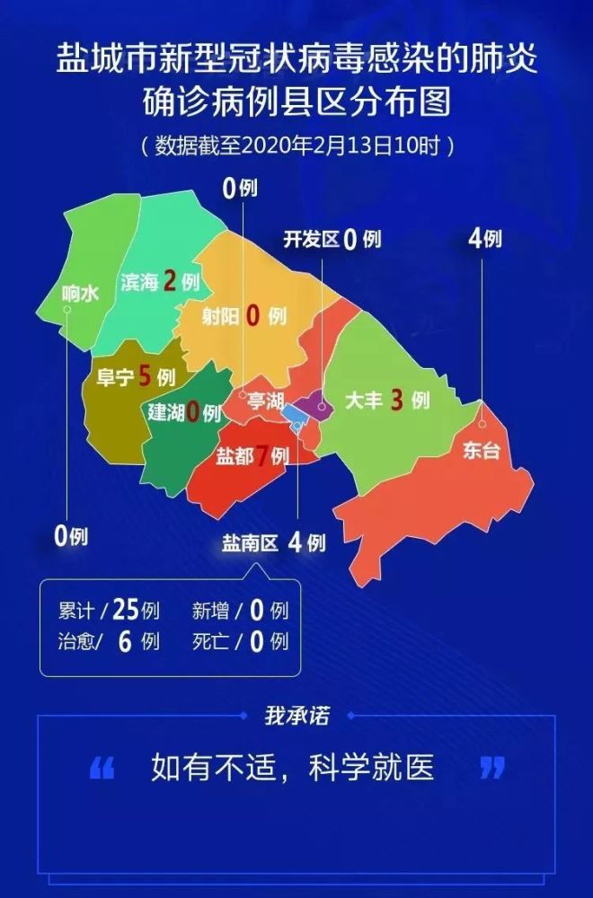 盐城25例确诊病例县区分布图