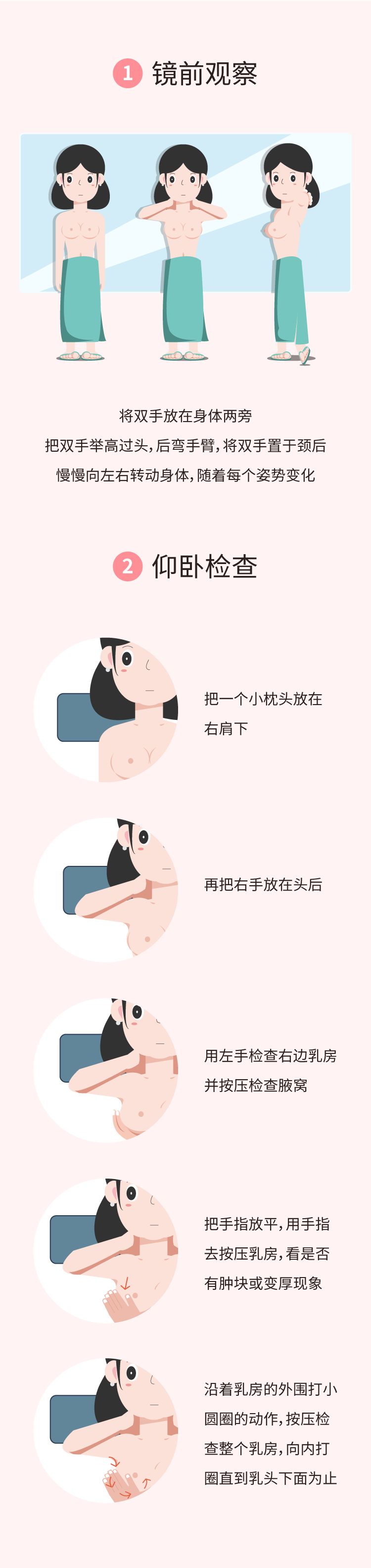 教你三招,学会乳房自检,能救命!