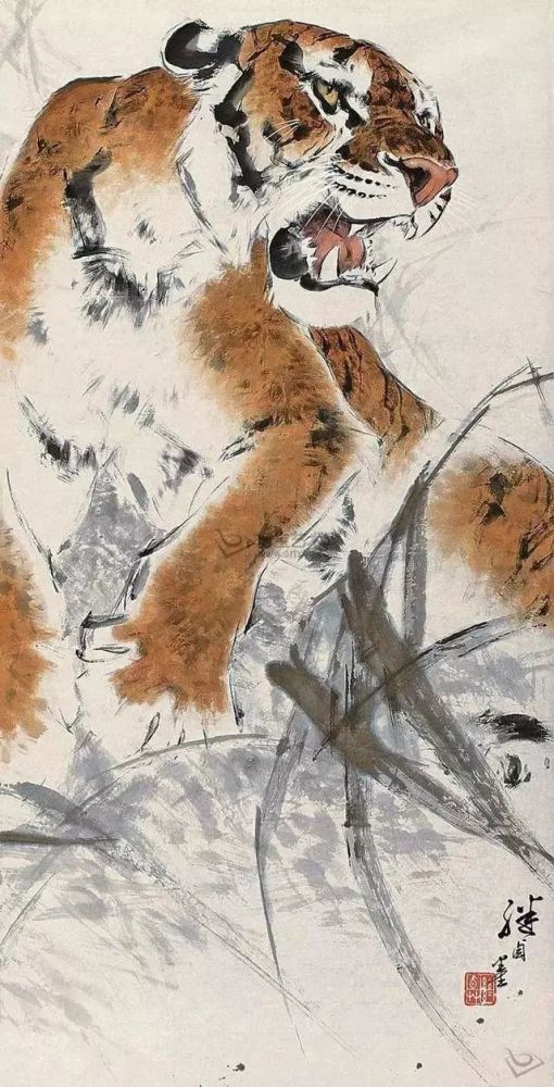 画虎大师刘继卣笔下的老虎