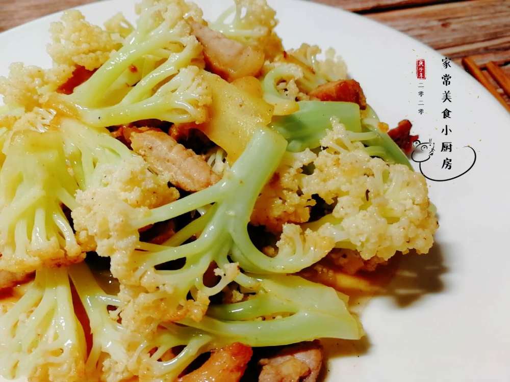 菜花,炝炒菜花,清炒菜花,花菜,肉丝炒菜花