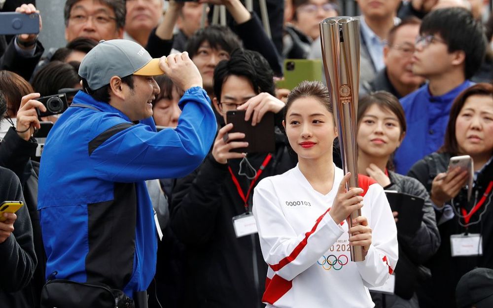 东京奥运火炬手彩排,圣火将于3月26日开始传递