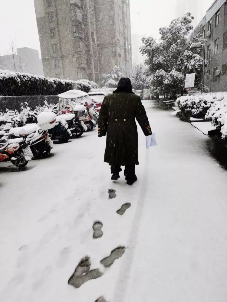 风雪中,他们是六安最可爱的人