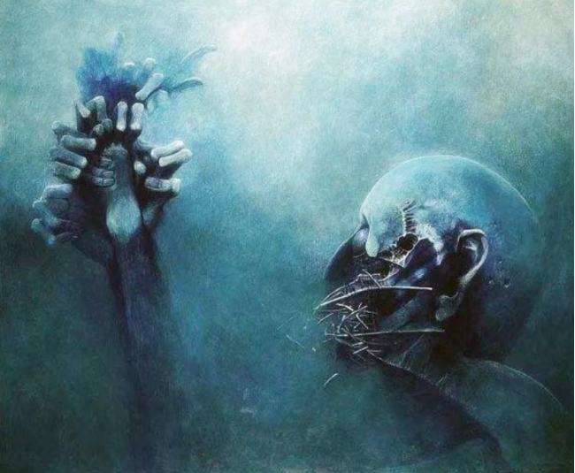画家死里逃生后,画出让人恐怖的天堂画作,价格不菲一画难求