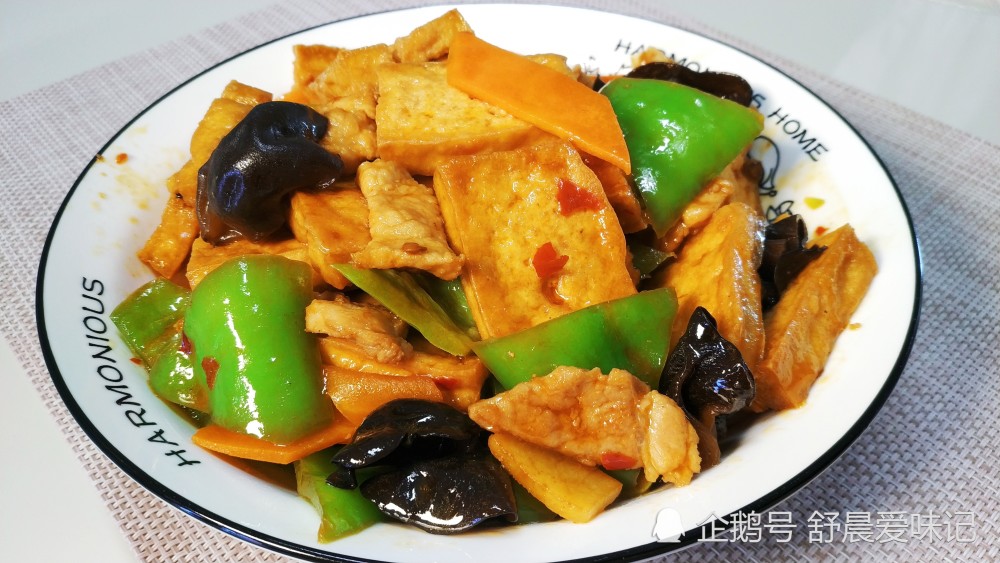 豆腐,家常,木耳,大厨,家常豆腐