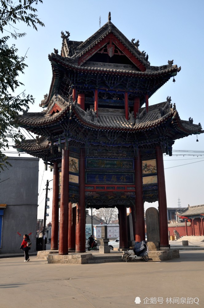山西临汾翼城县,石柱浮雕古建筑,明代清代民国,古村古镇中学,牌坊