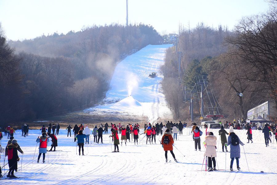 长春净月潭滑雪场是东北地区大型旅游滑雪场之一,被誉为"城市中的