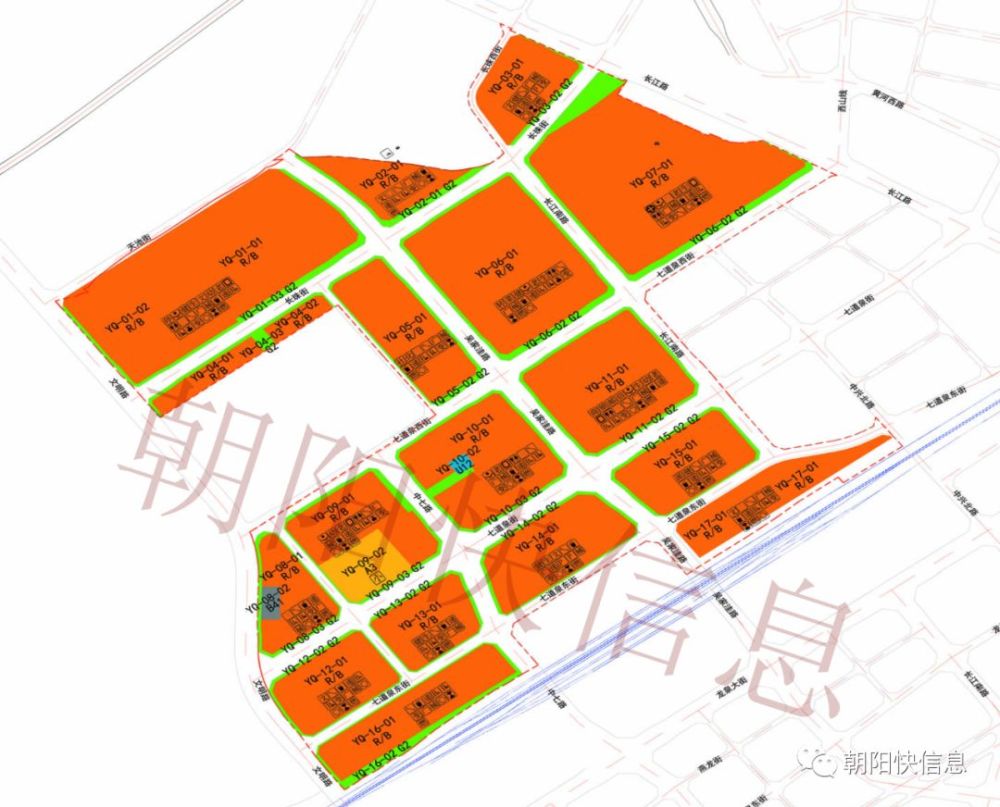 天池街 和高铁线围绕的中间区域 新建多条城市主干道 包括:吴家洼路