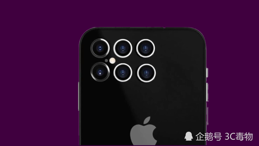 iphone12pro概念图:后置方形6镜头比iphone4设计更高级