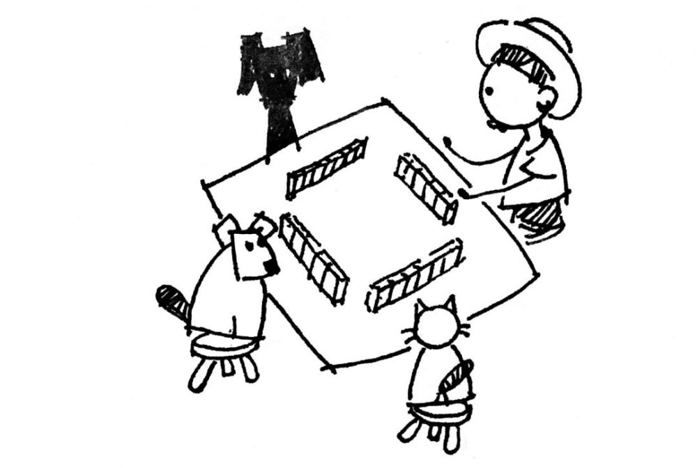 保持距离不靠近, 见面握手改拱手. 疫情期间不聚会, 打牌游戏网上见.