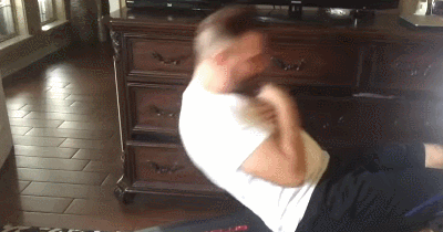 重186斤体脂率20.7%的大叔,每天做100个仰卧起坐,30天