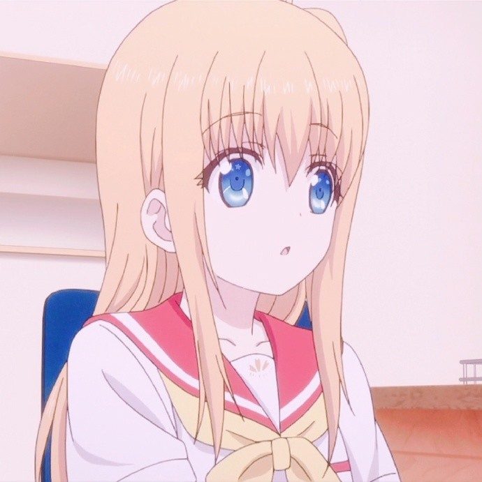 精选二次元少女头像:萌系少女柚咲,可爱的单马尾少女