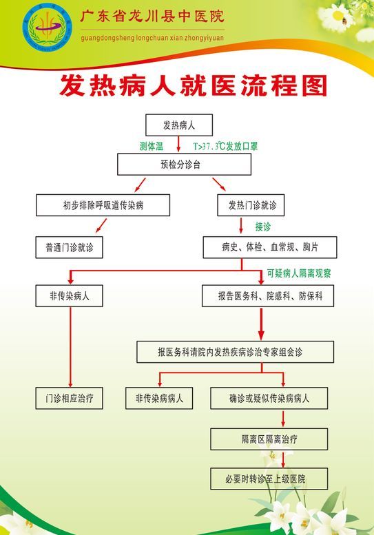 发热病人就医流程