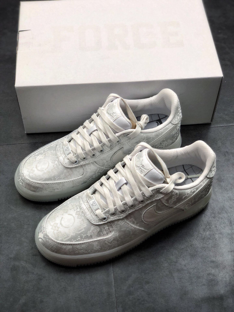 十年之内再无丝绸 陈冠希 x clot x nike af1白丝绸开箱