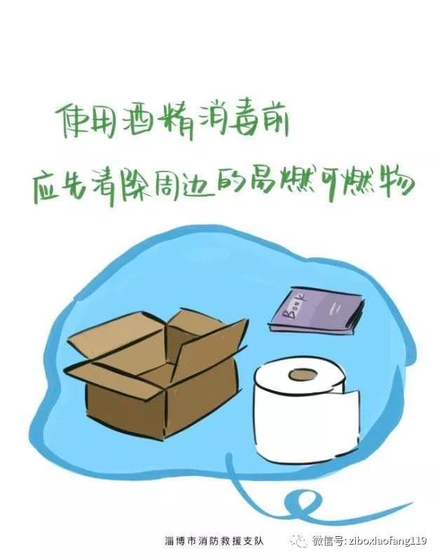 "蓝朋友"手绘漫画提醒您:疫情防控期间,使用消毒用品要注意消防安全