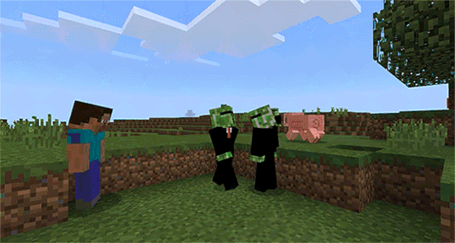 变成保镖后的苦力怕是永不爆炸的哦