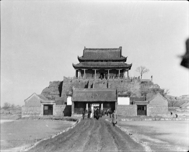 1917年开封老照片 百年前的开封城墙铁塔龙亭王旦墓
