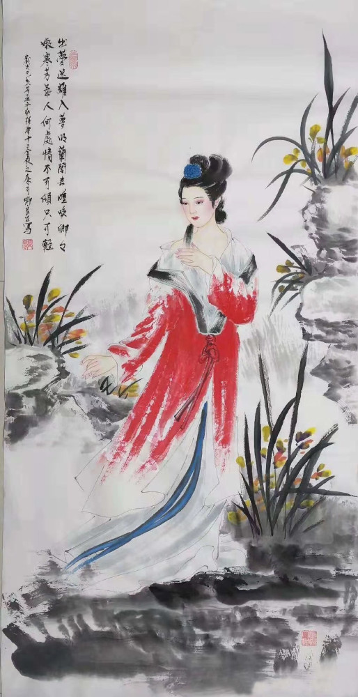 各具特色的"金陵十二钗"国画人物