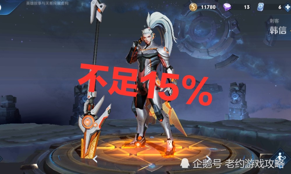 韩信皮肤使用率,白龙吟不足5%,飞衡也寥寥无几,无特效