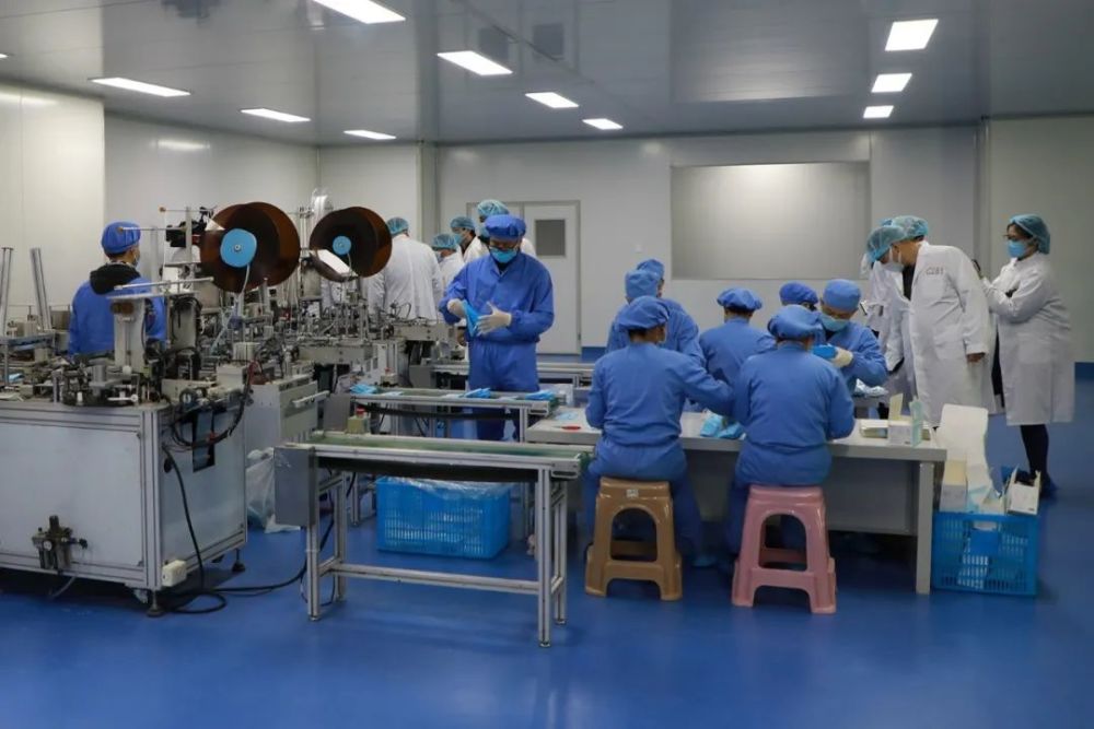安发生物科技园新建口罩生产线投产