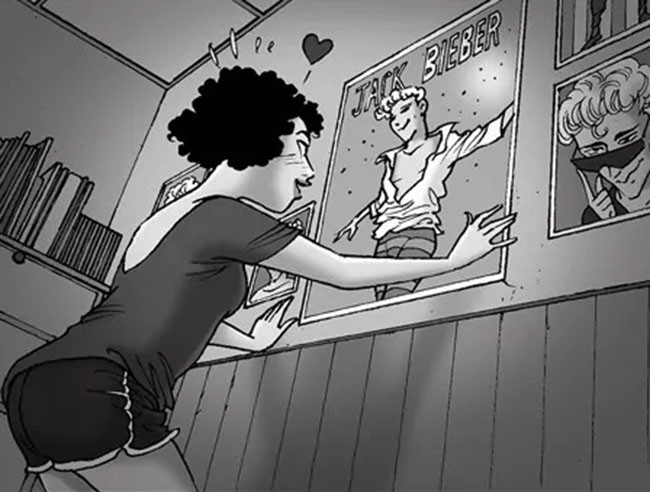 无声漫画:追星族的痴狂