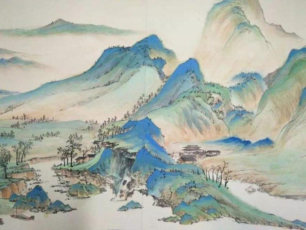 千里江山图,名画,山水画,王希孟