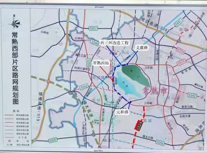 通过元和路及高架快速与主城区无缝连接 又毗邻高铁(规划常熟西站)