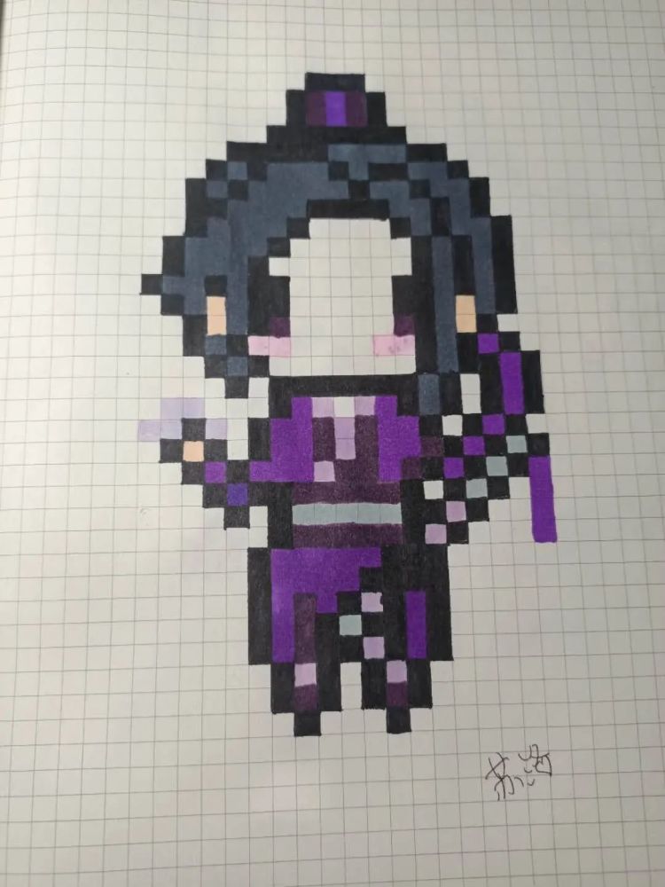 魔道祖师天官赐福像素画人物全家福