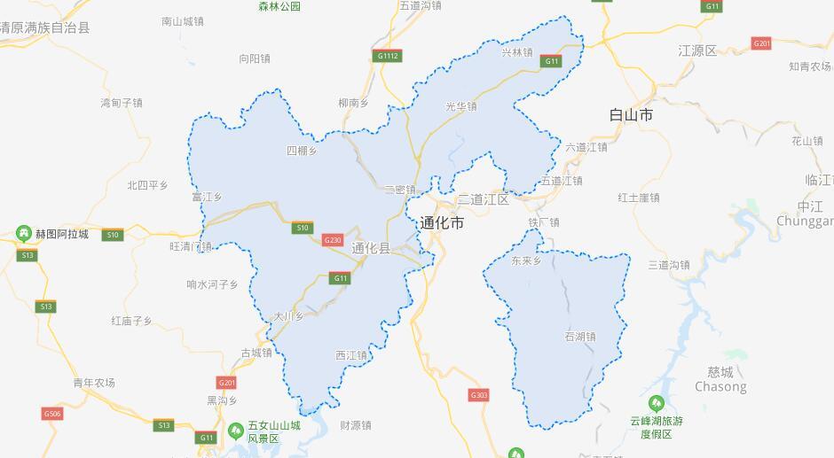 吉林省通化市最独特的县:与市同名,县城紧邻市区