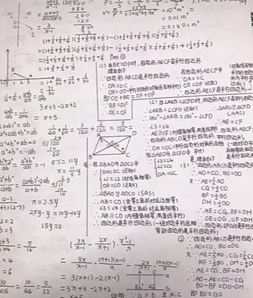 "学霸"的草稿纸火了,整齐不潦草,网友:再给我10年都练