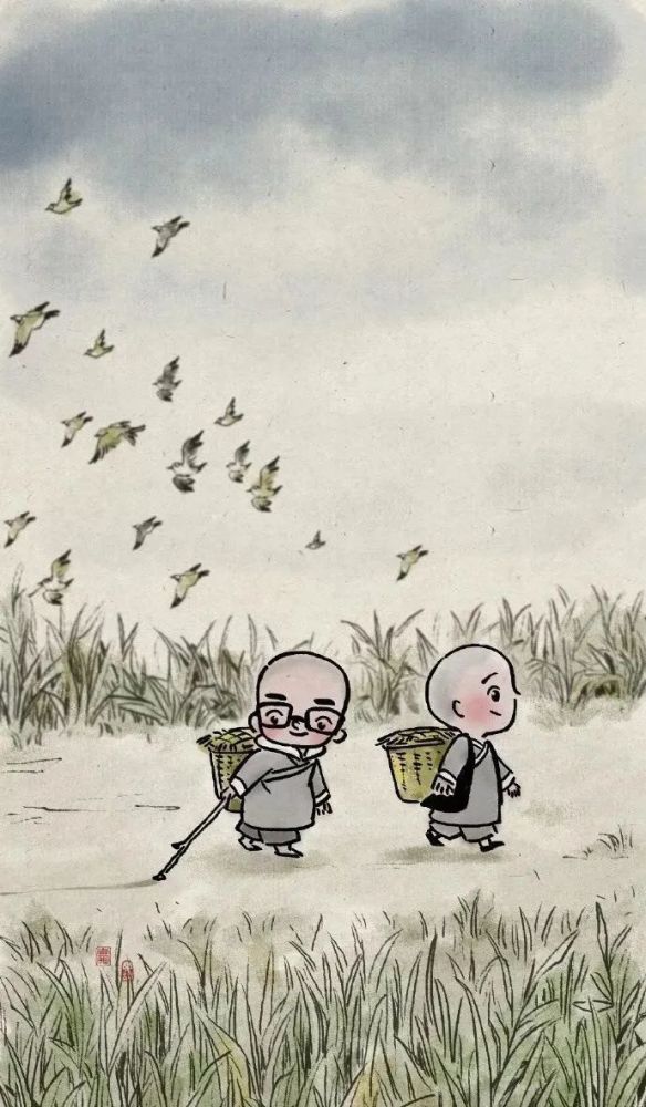 看这小和尚,一天好心情!