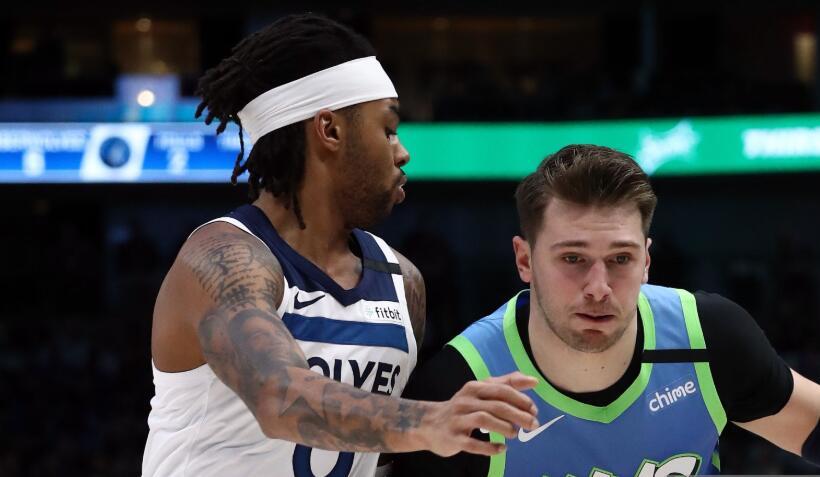 东契奇,波尔津吉斯,拉塞尔,森林狼队,nba