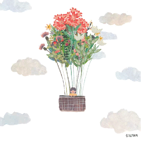 这样可爱治愈的插画 gif,谁会不喜欢啊!