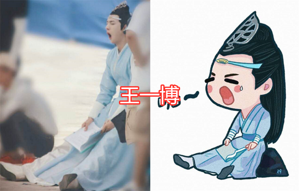 最后图中的是王一博,大家都知道他出演的角色蓝忘机受到了很多人的