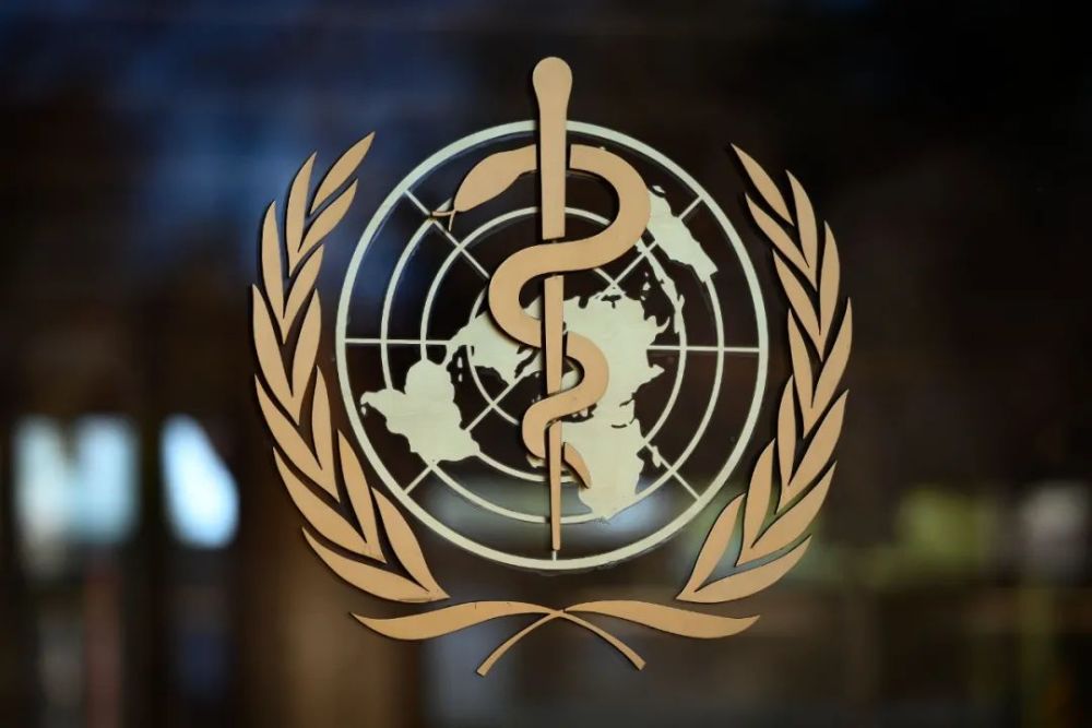 这是2月24日在瑞士日内瓦世界卫生组织总部拍摄的世卫组织标志.