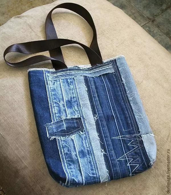 diy手工制作,变废为宝,布艺,手工教程,牛仔裤改造