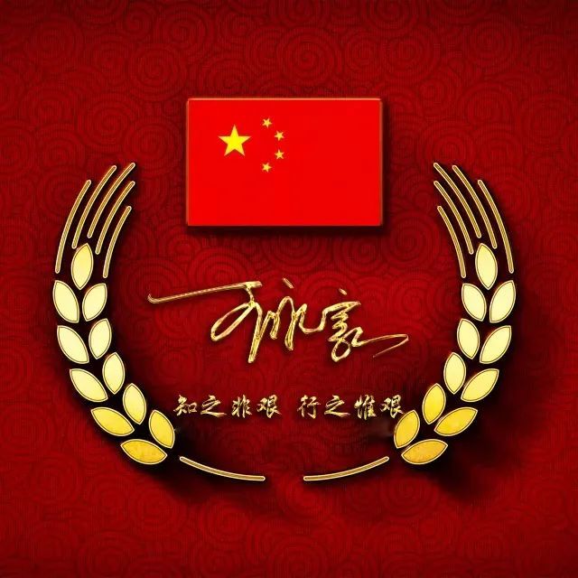 你应该换一波微信头像了,全新爱国签名头像,金色精品