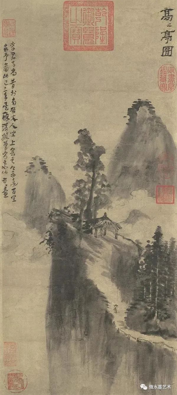 元代道士的山水画,仙风道骨!