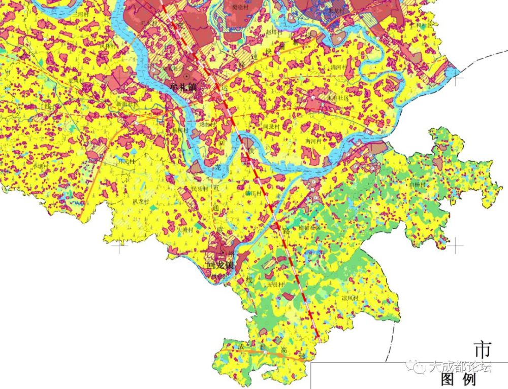 成都邛崃市土地利用总体规划图